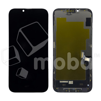 Дисплей для iPhone 14 Plus (A2887) в сборе с тачскрином Черный - (Soft OLED, Full HD) (с верификацией = с привязкой без ошибки)