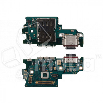 Шлейф для Samsung Galaxy S21 FE (G990B/EU version) плата на системный разъем/разъем SIM/микрофон - Премиум