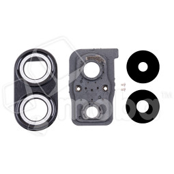 Стекло камеры для Xiaomi Poco X7 Pro (2412DPC0AG) в сборе с рамкой Черный