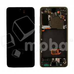 Дисплей для Samsung Galaxy S21 (G991B) модуль с рамкой Серый - OR (SP)