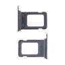Держатель SIM для iPhone 15 Pro/15 Pro Max (2 Sim) (A3102/A3106) Черный