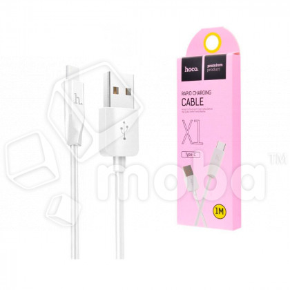 Кабель USB - Type-C Hoco X1 (3A) Белый