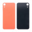 Задняя крышка для iPhone Xr (A2105) Коралловый (стекло, монолит, широкий вырез под камеру, логотип) - Премиум