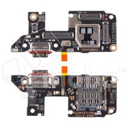 Шлейф для Xiaomi Poco F7 Ultra (24122RKC7G) плата системный разъем/разъем SIM/микрофон - Премиум