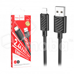 Кабель USB - Lightning Hoco X88 (2.4А) Черный