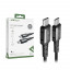 Кабель Type-C - Type-C Acefast C1-03 (3A, 60W, PD, оплетка нейлон, 1.2 м) Черный