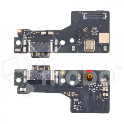 Шлейф для Xiaomi Poco M6 4G/Redmi 13 4G (2404APC5FG/24040RN64Y) плата системный разъем/микрофон - Премиум