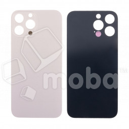 Задняя крышка для iPhone 13 Pro Max (A2645) Золото (стекло, узкий вырез под камеру, логотип) - Премиум