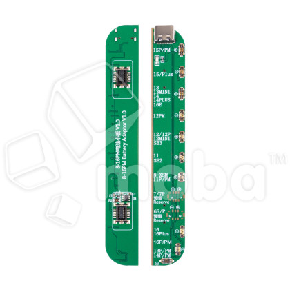 Плата для программатора JCID V1S Pro АКБ для iPhone 6/6S/6 Plus/7/7 Plus/8/8 Plus/X/Xr/Xs/Xs Max/11/11 Pro/11 Pro Max/SE 2020/SE 2022/12/12 mini/12 Pro/12 Pro Max/13/13 mini/13 Pro/13 Pro Max/14/14 Pro/14 Plus/14 Pro Max