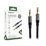 Кабель AUX "3,5 мм" Jack - "3,5 мм" Jack Acefast J10 (1 м) Черный