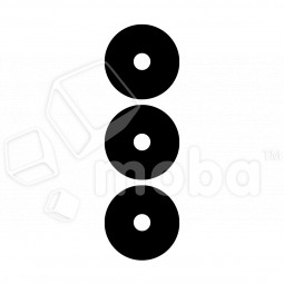 Стекло камеры для Realme C53/C51 (RMX3760/RMX3830) (комплект 3 шт.) Черный