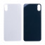 Задняя крышка для iPhone Xs Max (A1921/A2101) Белый (стекло, монолит, широкий вырез под камеру, логотип) - Премиум