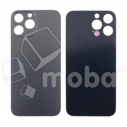 Задняя крышка для iPhone 13 Pro Max (A2645) Серый (стекло, узкий вырез под камеру, логотип) - Премиум