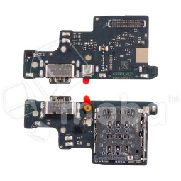 Шлейф для Xiaomi Redmi Note 14 4G (24117RN76O/24117RN76G) плата системный разъем/разъем SIM/микрофон - Премиум