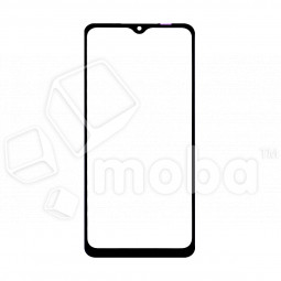 Стекло для переклейки Samsung Galaxy A12 (A125F) в сборе с OCA пленкой Черный - OR (Mitsubishi)