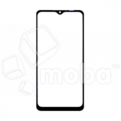 Стекло для переклейки Samsung Galaxy A12 (A125F) в сборе с OCA пленкой Черный - OR (Mitsubishi)