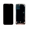Дисплей для iPhone 12 Pro Max (A2411) в сборе с тачскрином Черный - (Soft OLED, Full HD) (площадка под IC)