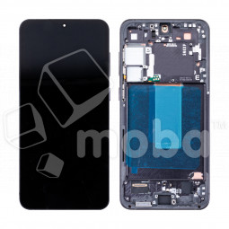 Дисплей для Samsung Galaxy S23+ (S916B) модуль с рамкой Черный - (OLED) (Full Size)