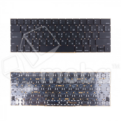 Клавиатура для ноутбука MacBook Pro 13"/15" A1989/A1990 (2018-2019, прямой Enter RU) Черный