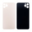 Задняя крышка для iPhone 11 Pro (A2215) Золото (стекло, монолит, широкий вырез под камеру, логотип) - Премиум