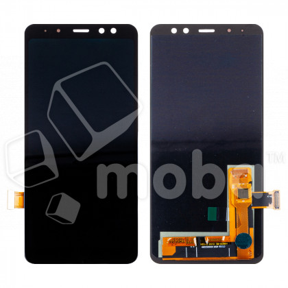 Дисплей для Samsung Galaxy A8 2018 (A530F) в сборе с тачскрином Черный - (OLED)