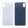 Задняя крышка для iPhone Xs (A2097/A1920) Белый (стекло, монолит, широкий вырез под камеру, логотип) - Премиум