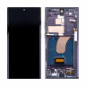 Дисплей для Samsung Galaxy S23 Ultra (S918B) модуль с рамкой Черный - (OLED) (Full Size)