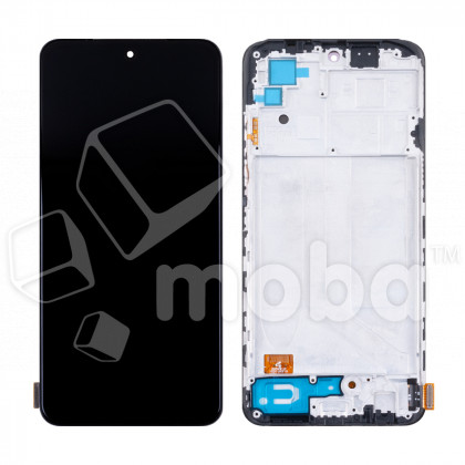Дисплей для Xiaomi Redmi Note 10/10S/Poco M5s (M2101K7AG/M2101K7BNY/M2102K7AG/2207117BPG) модуль с рамкой Черный - (OLED)