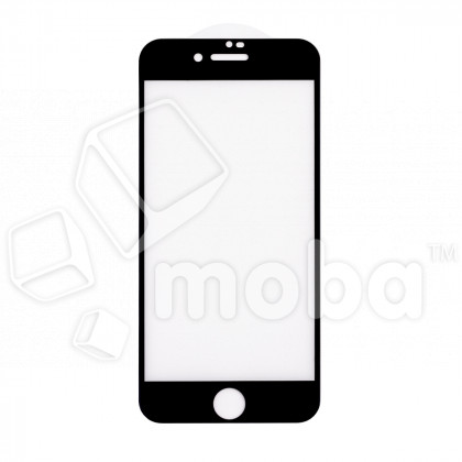 Защитное стекло "Матовое" для iPhone 7/8/SE (2020)/SE (2022) Черный (Закалённое, полное покрытие)
