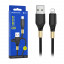 Кабель USB - Lightning Borofone BX92 (2.4A, оплетка ткань) Черный