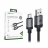 Кабель USB - Type-C Acefast C20-04 (3A, оплетка нейлон, 1.2 м) Черный