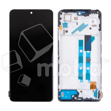 Дисплей для Xiaomi Redmi Note 11 Pro 4G/5G/Poco X4 Pro 5G (2201116TG/2201116SG/2201116PG) модуль с рамкой Черный - OR