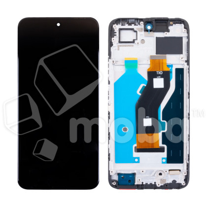 Дисплей для Tecno Spark 30 5G (KL8) модуль с рамкой Черный - OR
