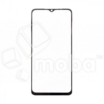 Стекло для переклейки Infinix Hot 30i/Itel S23 (X669D/S665L) в сборе с OCA пленкой Черный - OR (Mitsubishi)