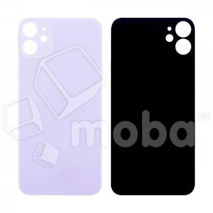 Задняя крышка для iPhone 11 (A2221) Фиолетовый (стекло, широкий вырез под камеру, логотип)