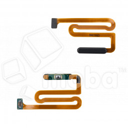 Шлейф для Samsung Galaxy M12/A12/A12 Nacho (M127F/A125F/A127F) сканер отпечатка пальцев Черный