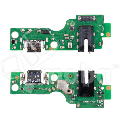 Шлейф для Infinix Smart 10 (X6725) плата на системный разъем/разъем гарнитуры/микрофон - Премиум