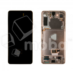 Дисплей для Samsung Galaxy S21+ (G996B) модуль с рамкой Фиолетовый - OR (SP)