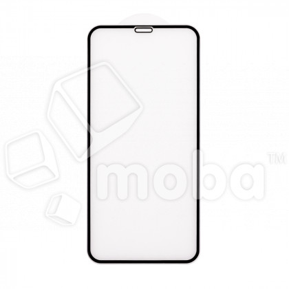 Защитное стекло "Матовое" для iPhone X/Xs/11 Pro Черный (Закалённое, полное покрытие)