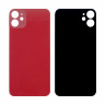 Задняя крышка для iPhone 11 (A2221) Красный (стекло, широкий вырез под камеру, логотип)