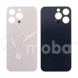 Задняя крышка для iPhone 13 Pro (A2640) Золото (стекло, узкий вырез под камеру, логотип) - Премиум