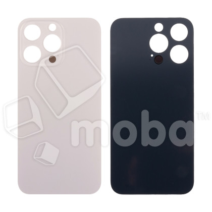 Задняя крышка для iPhone 13 Pro (A2640) Золото (стекло, узкий вырез под камеру, логотип) - Премиум