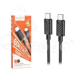 Кабель Type-C - Type-C Hoco X88 (5A, 60W, 2 м) Черный