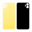 Задняя крышка для iPhone 11 (A2221) Желтый (стекло, широкий вырез под камеру, логотип)