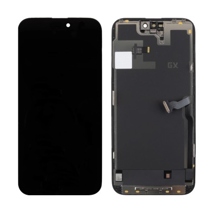 Дисплей для iPhone 14 Pro Max (A2895) в сборе с тачскрином Черный - GX (Hard OLED) (площадка под IC)