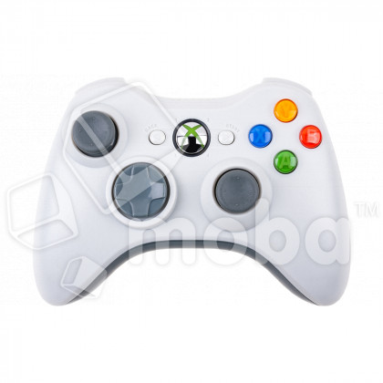 Геймпад для Xbox 360 (беспроводной, с ресивером) Белый