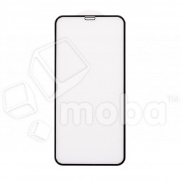 Защитное стекло "Матовое" для iPhone Xr/11 Черный (Закалённое, полное покрытие)