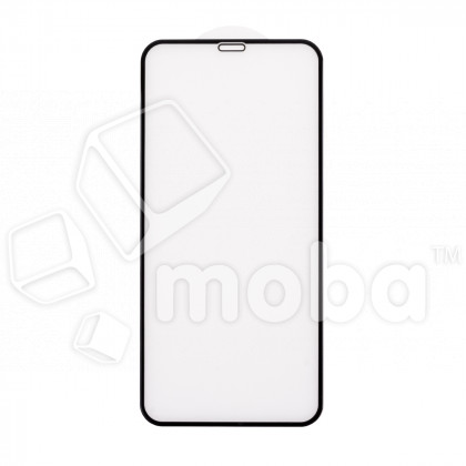 Защитное стекло "Матовое" для iPhone Xr/11 Черный (Закалённое, полное покрытие)