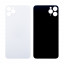 Задняя крышка для iPhone 11 Pro Max (A2218) Белый (стекло, широкий вырез под камеру, логотип)