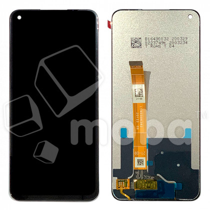 Дисплей для Realme 6 (RMX2001) в сборе с тачскрином Черный - Оптима